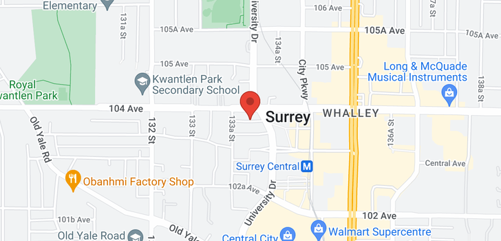 map of 607 13398 104 AVENUE